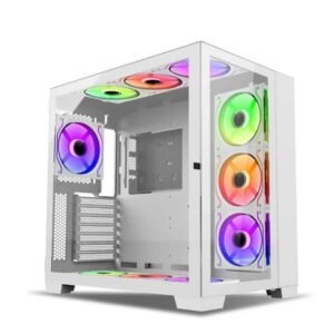 Ant Esports Crystal XL ARGB (ATX) White Mid Tower Gaming Cabinet