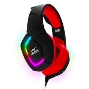 Ant Esports H530 Multi-Platform Pro LED RGB Gaming Headset – Black-Red