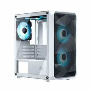Ant Esports ICE-100 Air Mini White (M-ATX) Mini Tower Cabinet