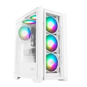 Ant Esports ICE-170TG White (ATX) Mid Tower Cabinet
