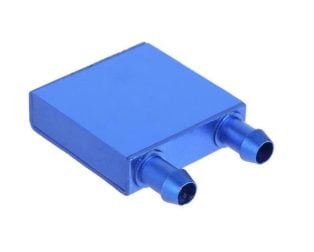 Blue CPU Graphics Card Water Cooling Head Flat Pagoda Size: 40*40MM