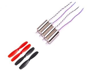 65mm Blade Propeller+615 CW & CCW Coreless Brushed Motor for Indoor Racing Drone