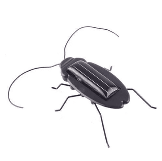 Solar powered Black Cockroach Bug Toy