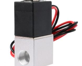 DC 24V Solenoid Valve 1/8″ 2 Way Normally Closed Direct-Pneumatic Valves For Water Air Gas Hot