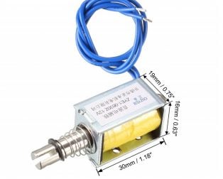 DC12V 0.3N 10mm Push Pull Solenoid Electromagnet