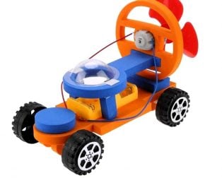 DIY Educational Early Learning Wind Colorful Car Toy