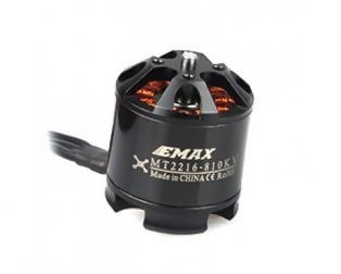 EMAX MT2216 810KV Brushless DC Motor ? Silver Cap (CCW Motor Rotation) with Prop1045 Combo (Original)