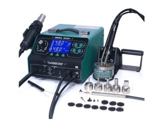 3in1 function YIHUA 992DA + soldering iron smoke absorb function hot air gun SMD soldering rework station