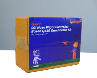 Orange DJI NAZA Flight Controller based Q450 Quad Drone Kit