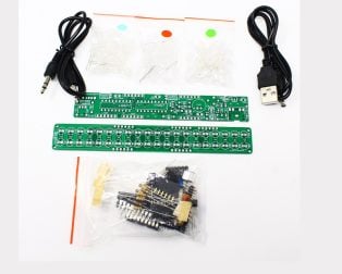DC3-12V DIY Kit LM3914 LED Audio Spectrum Indicator Red/Green/Blue LED Level Indicator