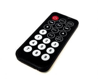 Black IR Remote Control (Without Battery)