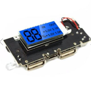 Mobile Power Boost DIY 18650 Lithium Battery Digital Dual USB