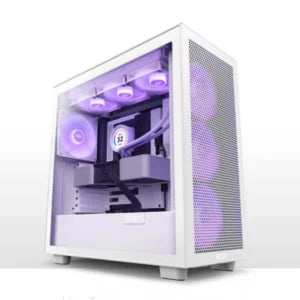 NZXT H7 Flow RGB White Mid Tower Cabinet