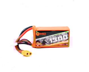 ஆரஞ்சு 22.2V 1300mAh 130C 6S FPV U2 தொடர் லித்தியம் பாலிமர் பேட்டரி பேக்
