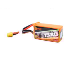 ஆரஞ்சு 22.2V 1380mAh 150C 6S FPV U2 தொடர் லித்தியம் பாலிமர் பேட்டரி பேக்