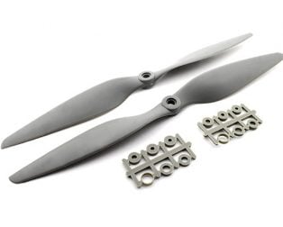 Orange HD Propellers 1145(11X4.5) Glass Fiber Nylon Gray 1CW+1CCW-1pair