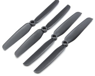 Orange 2pairs HD Propellers Polycarbonate Bullnose Black
