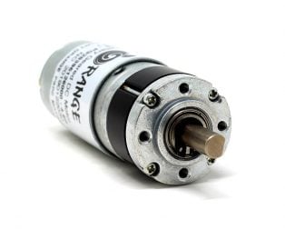 Orange Planetary Gear DC Motor 12V 236 RPM 18.6 N-cm PG28M395-21.5K