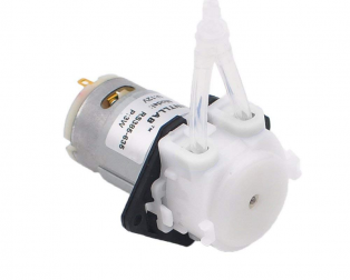 12V Dc Peristaltic Dosing Pump For Aquarium Lab Analytic | 2mm ID x 4mm OD | 5 ~ 40 ml / min
