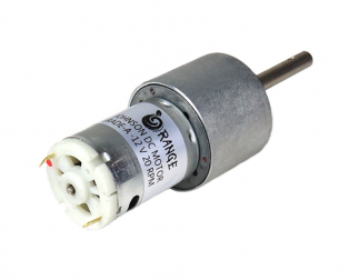 Orange 12V 20 RPM Johnson Geared DC Motor Grade A Quality Encoder Compatible