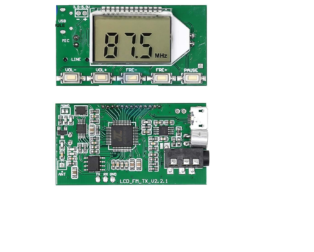 DSP PLL 87-108Mhz Stereo FM Transmitter Module Digital LCD Display Wireless Microphone Board Multi-function Frequency Modulation