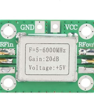 SPF5189 LNA 5-6000mhz RF Low Noise Broadband Signal Amplifier 20dB Gain RF Signal Receiver Module Shield Board (6000MHz)
