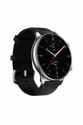 AMAZFIT Unisex 46 mm GTR Classic Silver Dial Leather Amoled
