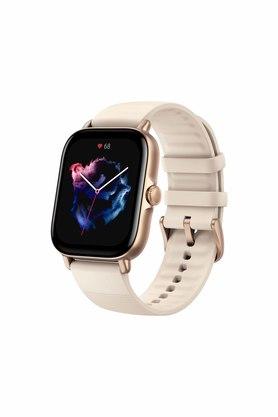 AMAZFIT Unisex 42 mm GTS White Dial Silicone Amoled Smart Watch A2035