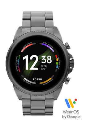 Stainless Steel Smartwatch Fossil Mens FOSSIL Mens 44 Mm Gen Full