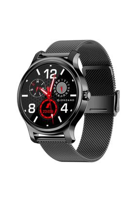 GIORDANO Unisex 44 mm Black Dial Mesh Full Touch Smartwatch - GT01-BK