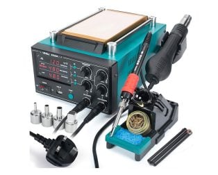YIHUA 853AAA-I basic version 3 in 1 digital SMD soldering desoldering hot air gun preheat BGA rework soldering station