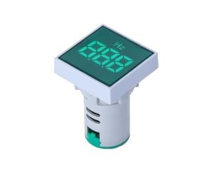 Green 20-75Hz 22mm AD16- 22DSHZ Square Cover LED Hertz Meter Indicator Light