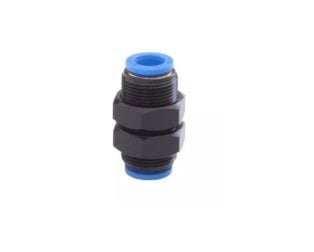 PU CONNECTOR PMM 08 (8mm OD Union Bulkhead)