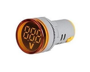 Yellow AC20-500V 22mm AD16-22DSV digital voltmeter Indicator with Big Digital Tube