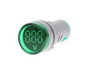 Green AC20-500V 22mm AD16-22DSV digital voltmeter Indicator with Big Digital Tube