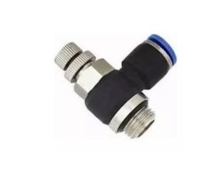 PU CONNECTOR NSE 06-03 (6mm OD X 3/8″ BSPT Flow Control Valve)