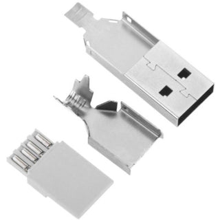 USB type A male connector for soldering