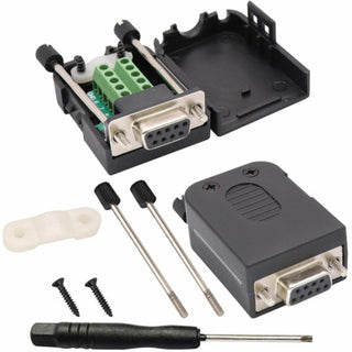 DB9 Female to Screw Terminal Breakout with Case