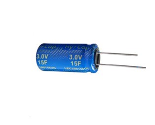 Supercapacitor, 15 F, 3 V
