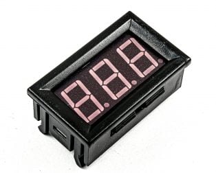 Red 0.56inch AC220V Two Wire AC Voltmeter 70V ~ 500V