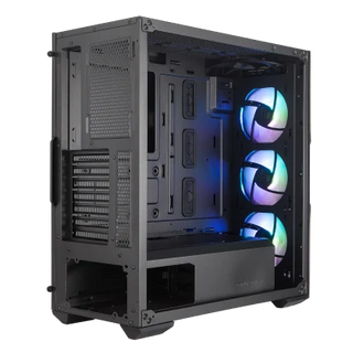 Cooler Master MasterBox TD500 Mesh Triple ARGB Mid Tower Gaming Cabinet with Dual 360mm Radiator Support and Crystalline Tempered Glass