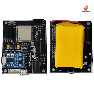 Witty Fox - ESP32 Storm Board with On-Board Li-ion Battery & Wireless Programming