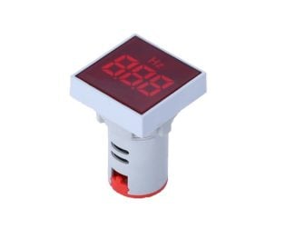 Red 20-75Hz 22mm AD16- 22DSHZ Square Cover LED Hertz Meter Indicator Light
