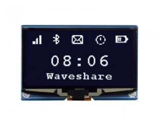 Waveshare 2.42inch OLED Display Module, 128×64 Resolution, SPI / I2C Communication
